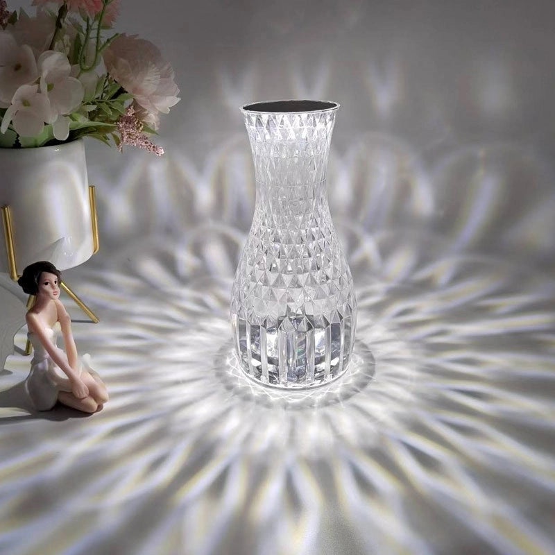 Minimalist Geometric Indoor Night Light with Mixed Materials, 1 Piece | Home Decor Lighting