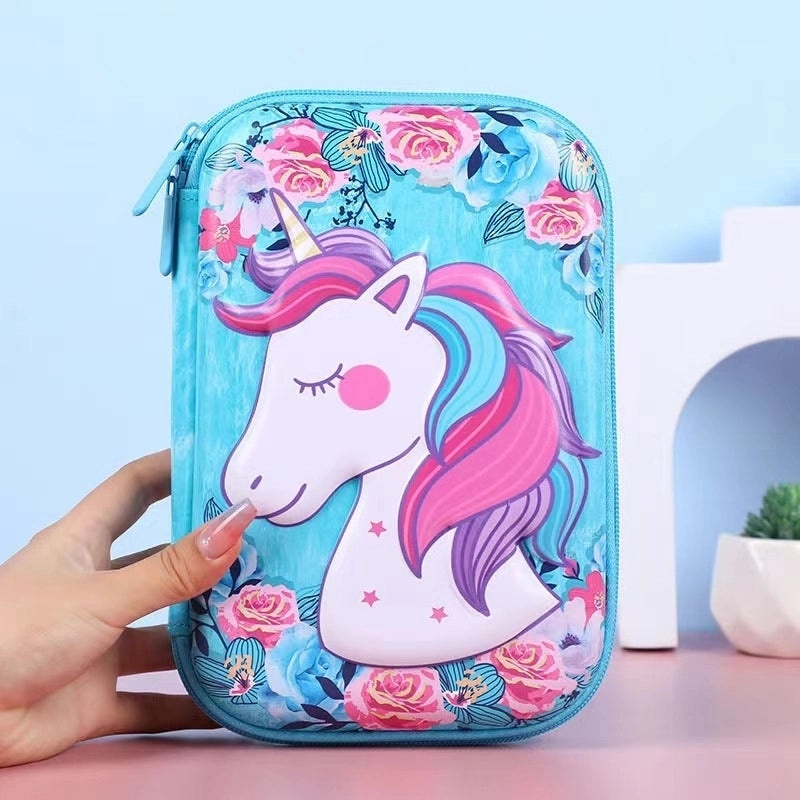 Cute EVA PU Cartoon Pencil Case for School Supplies | School Stationery