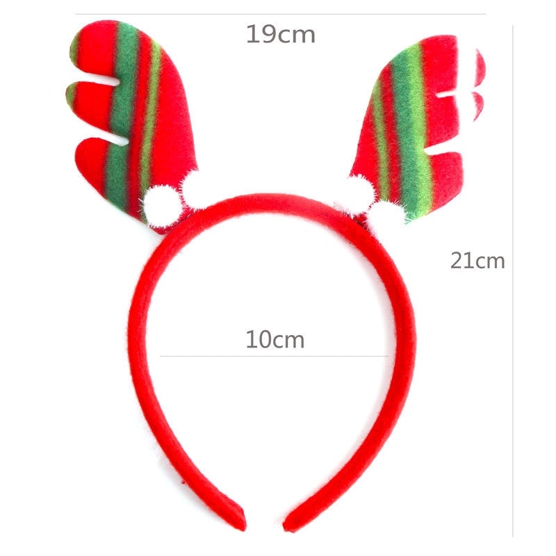 Festive Christmas Hairband with Santa Snowman and Reindeer Antlers for Kids Party Wear|Christmas Accessories