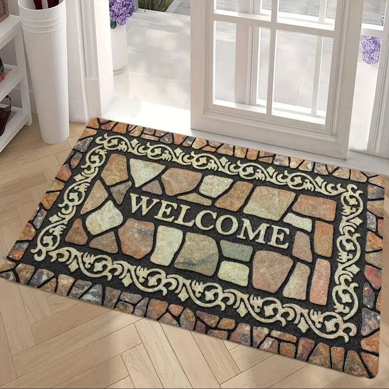 Casual Letter Pattern Diatomaceous Earth Bath Mat for Bathroom|Home & Living Accessories