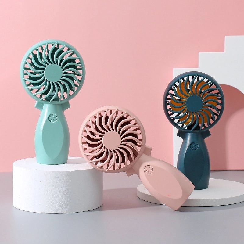 Mini Portable Solid Color Plastic Fan|Home & Garden Accessories