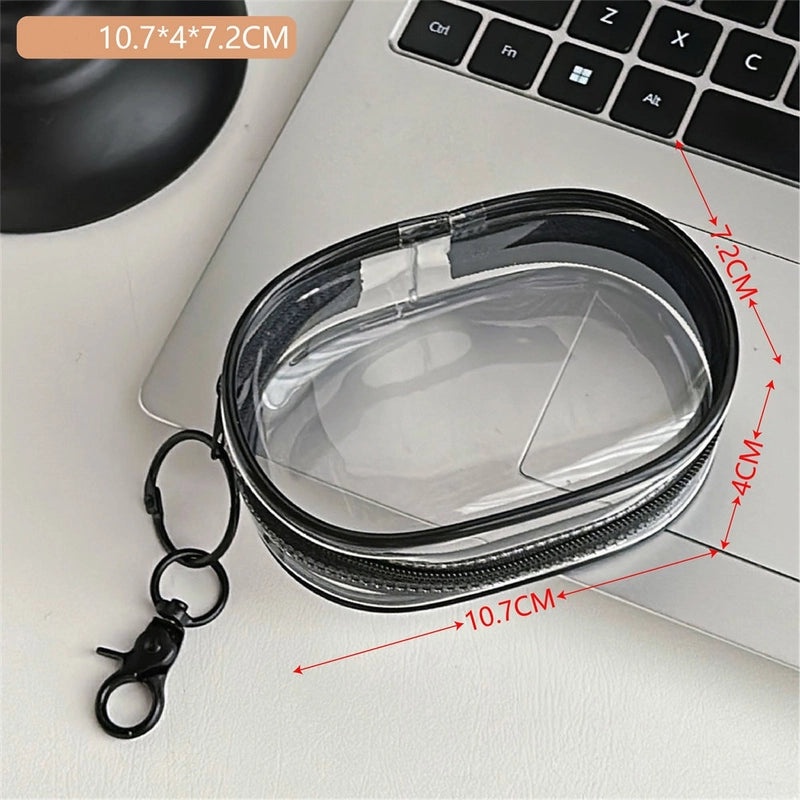 Minimalist Animal Print Solid Color PVC Makeup Pouch|Storage Bags & Organizers