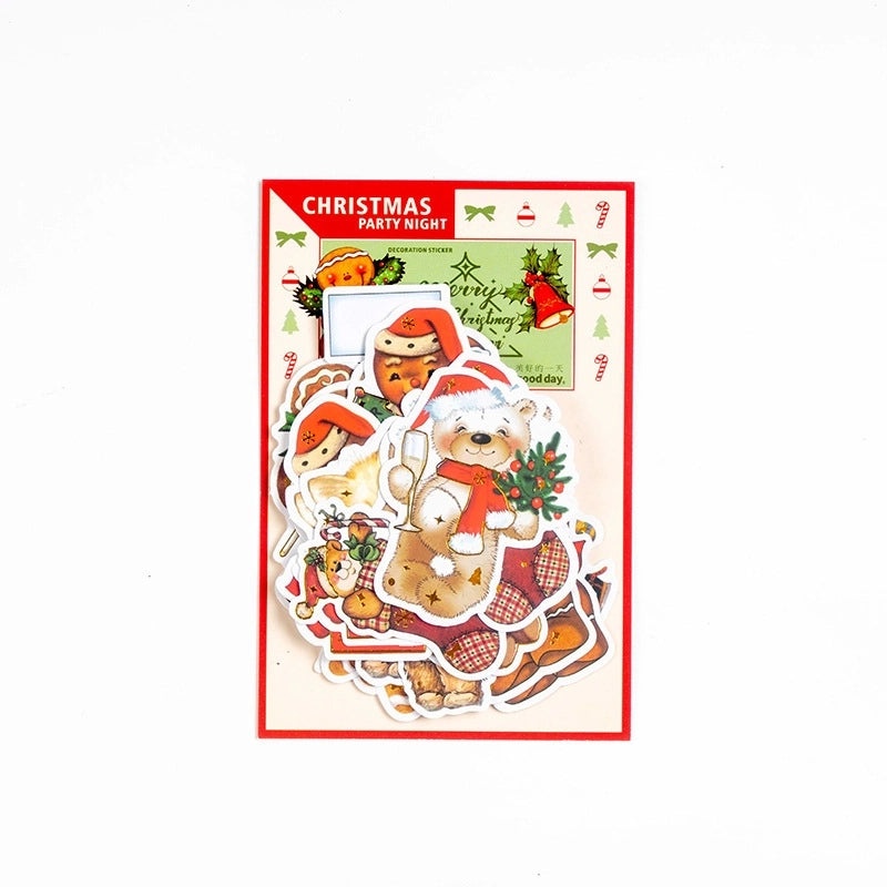 Christmas Cartoon Party Decorative Stickers Set 30PCS|Home & Living > Party Supplies > Decorations