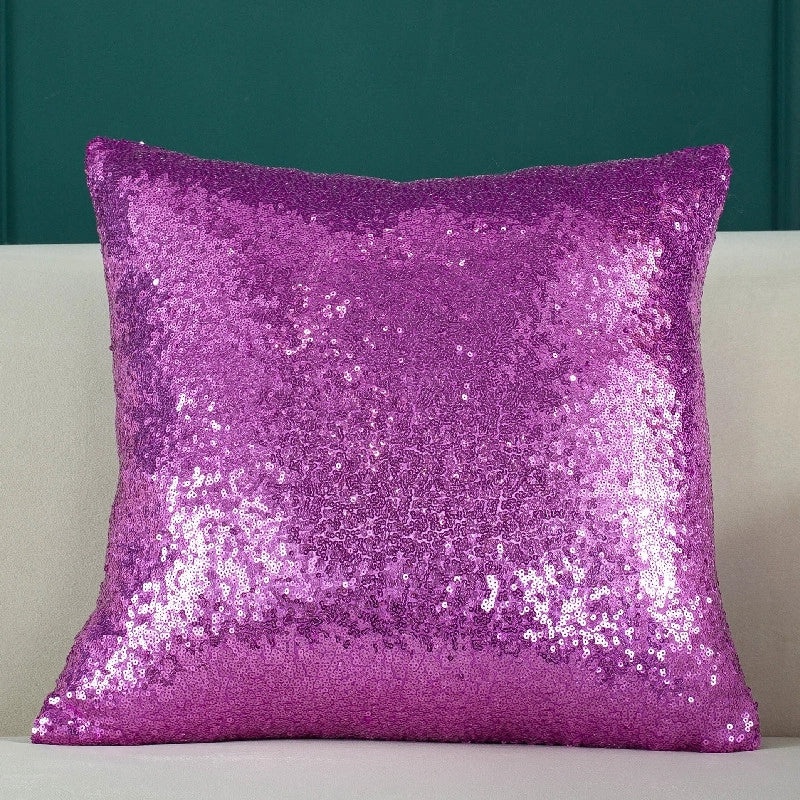 Elegant Vintage Solid Color Sequin Pillow Covers|Home Decor Pillows