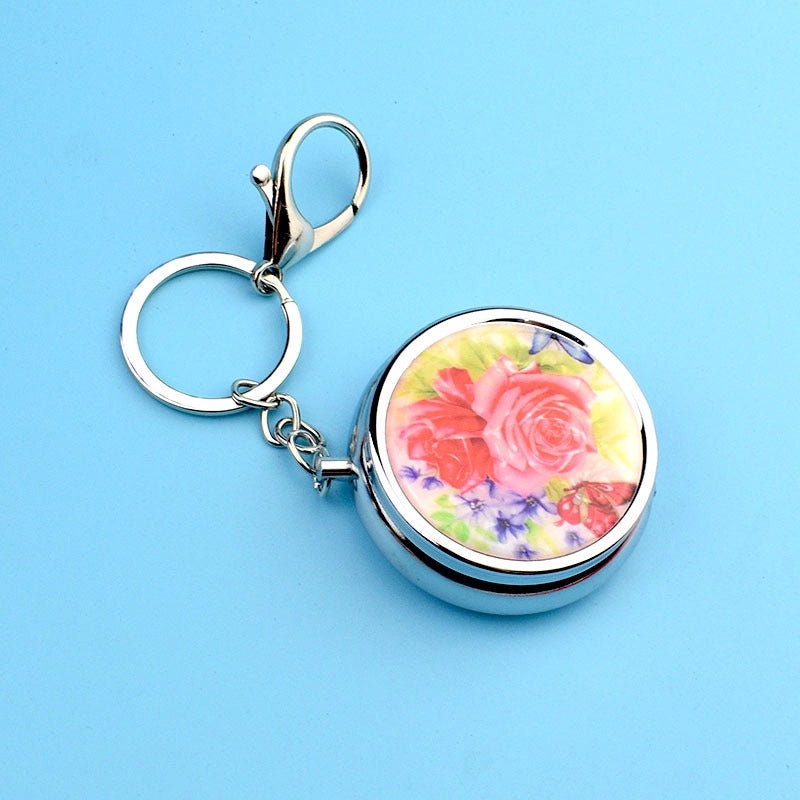 Minimalist Floral Metal Jewelry Organizer Box|Jewelry Storage & Organization