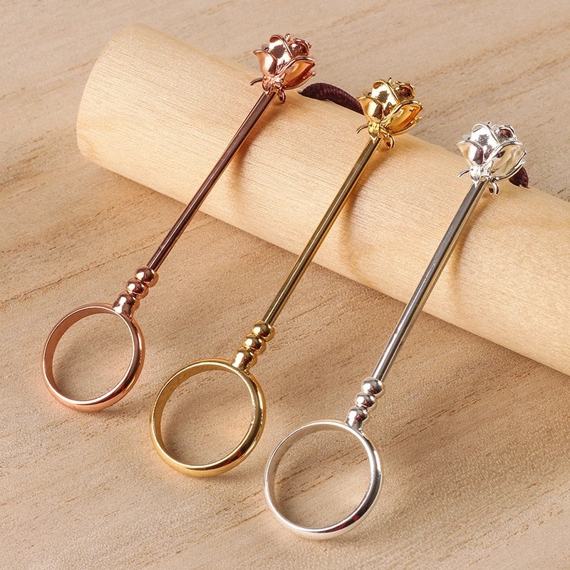 Elegant Brass Ring Cigarette Holder for Casual Vacation Wear | Accessories & Jewelry