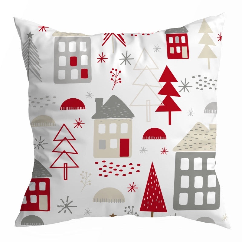 Cartoon Color Block Polyester Pillowcases for Couch Sofa Decorative Covers|Home Decor & Pillows