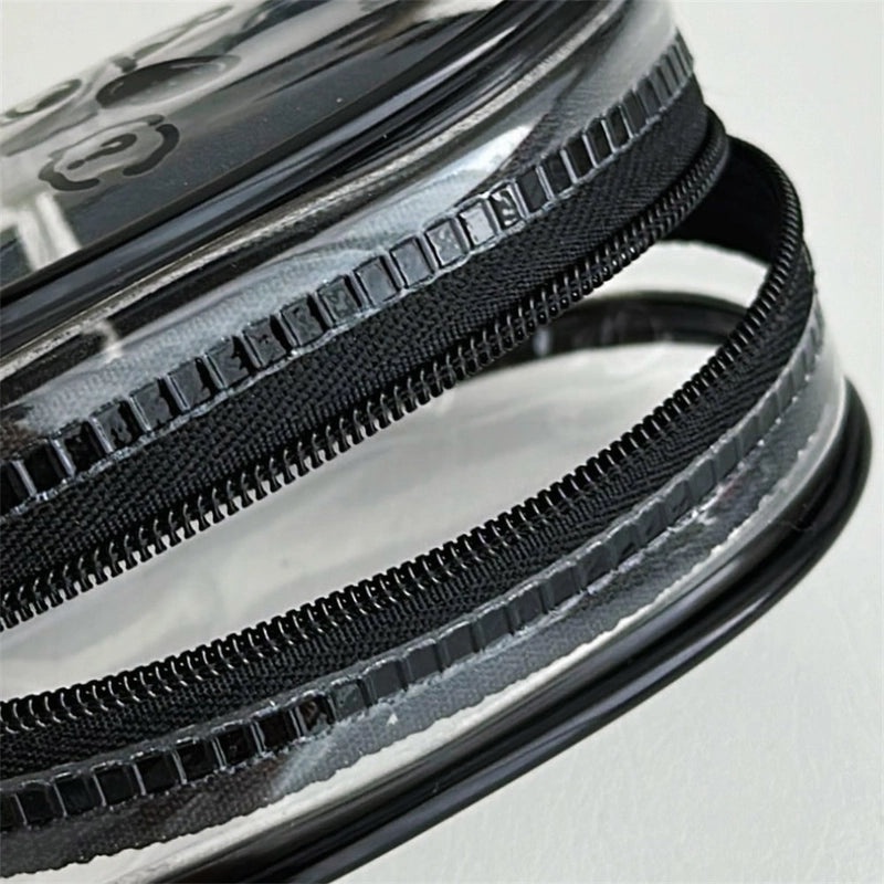 Minimalist Animal Print Solid Color PVC Makeup Pouch|Storage Bags & Organizers