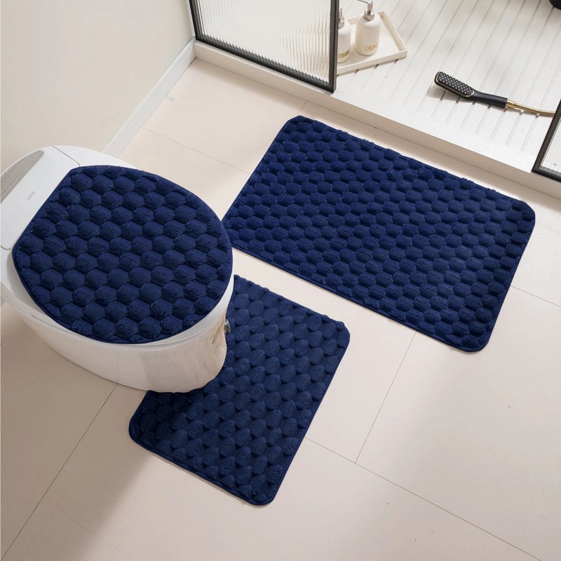 Casual Solid Color Polyester Bath Mat for Bathing|Home & Bath Accessories