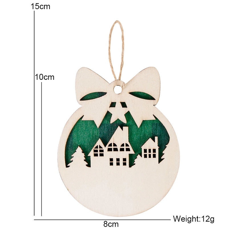 Christmas Wooden Deer Bow Knot Hanging Ornament for Party and Home Decoration|Christmas Ornaments & Decorations