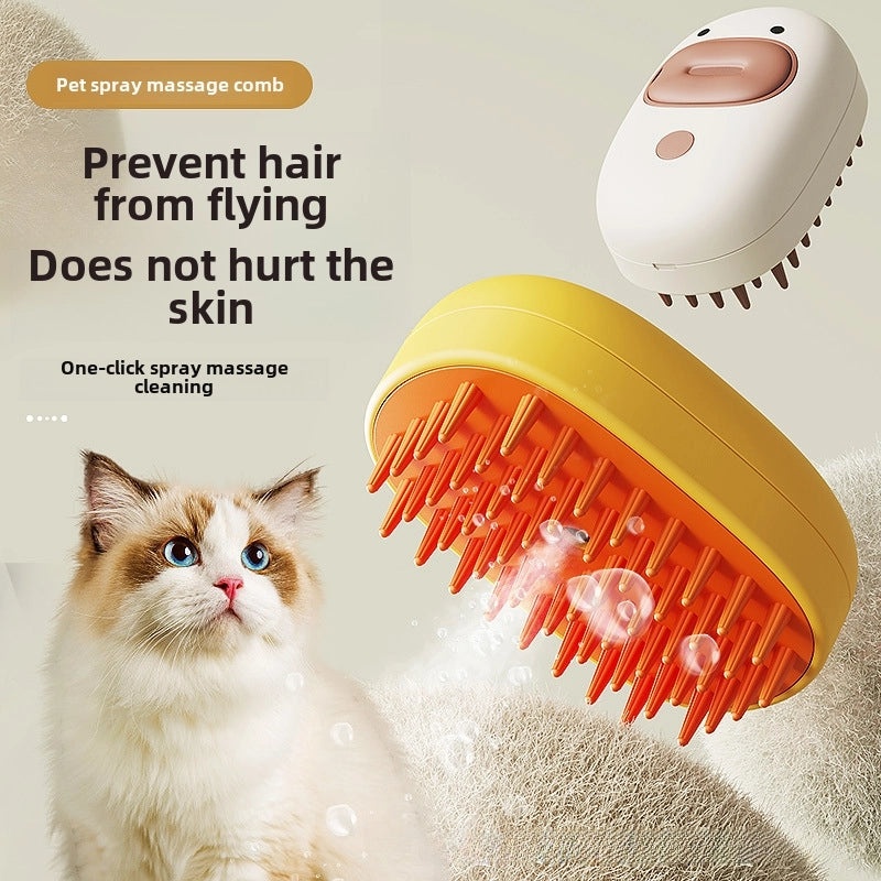 Duckling Pet Spray Comb for Cats and Dogs | Universal Spray Massage Hair Cleaning Tool|宠物护理用品