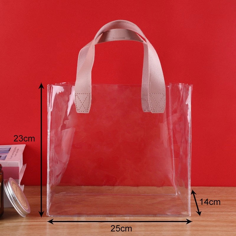 Transparent PVC Gift Bag Handbag High-End Birthday Present Box Elegant Accompanying Gift Bag | Gift Bags & Packaging
