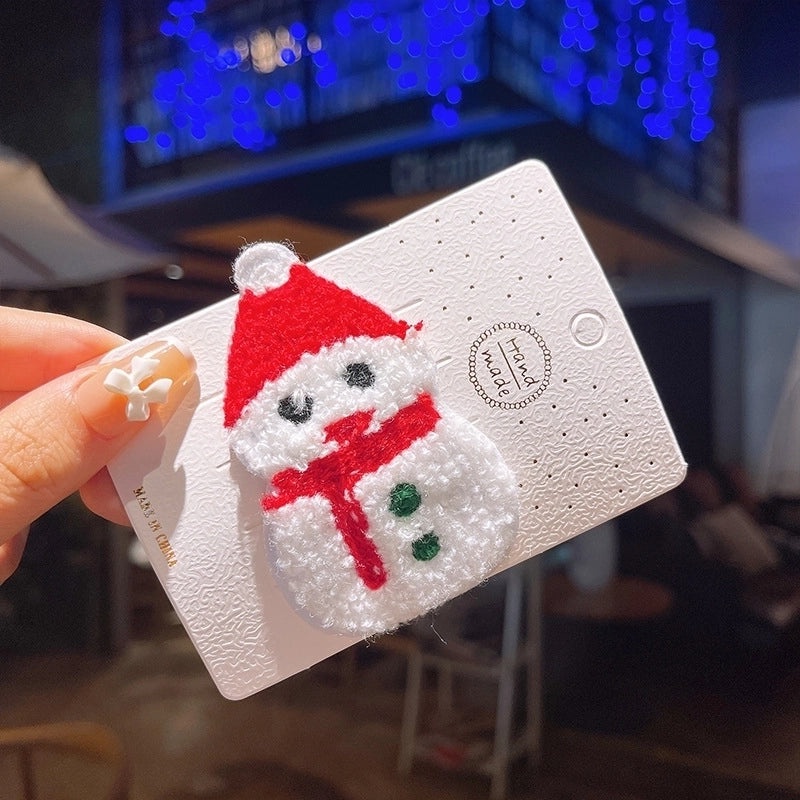 Minimalist Christmas Tree Hairpin with Bow Knot and Elk Design|Hair Accessories