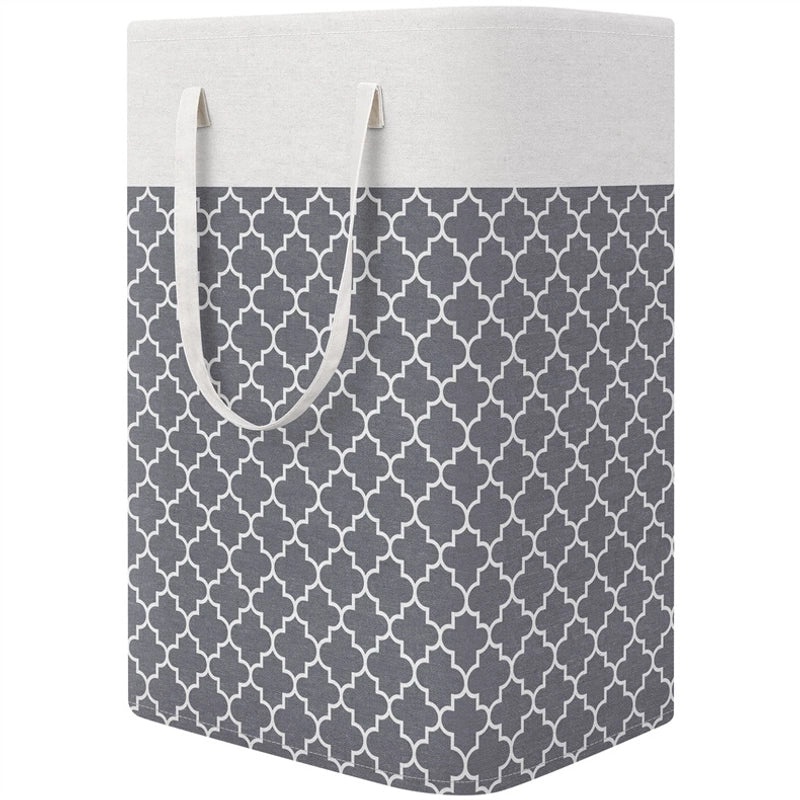 Simple Solid Color Fabric Laundry Hamper|Home Storage & Organization
