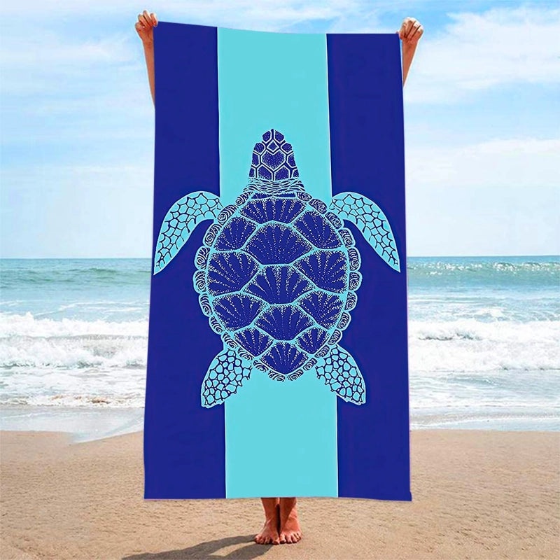 Custom Mermaid Tail Beach Towel Quick-Dry Absorbent Rectangular Round Bath Towel for Camping|Beach Towels
