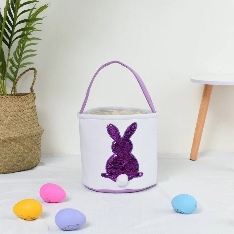 Minimalist Easter Rabbit Cloth Basket for Daily Use | Home Decor & Seasonal Accessories