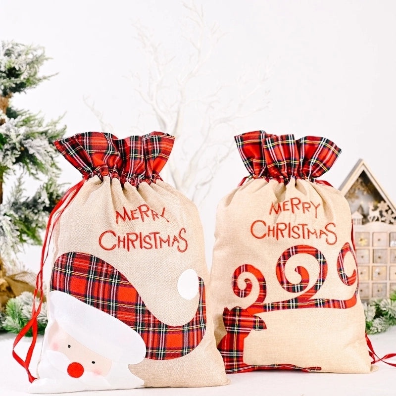 Festive Christmas Cartoon Gift Bags for Party Favors | Holiday Party Supplies