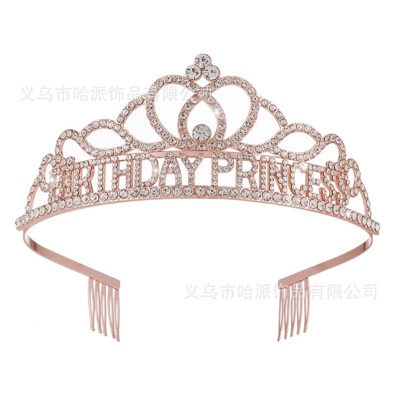 Birthday Princess Crown Jewelry Alloy Birthday Accessories|Jewelry & Accessories