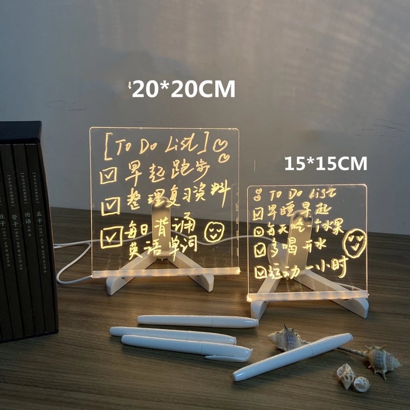 Minimalist Transparent Acrylic Indoor Night Light Set | Home Decor Lighting