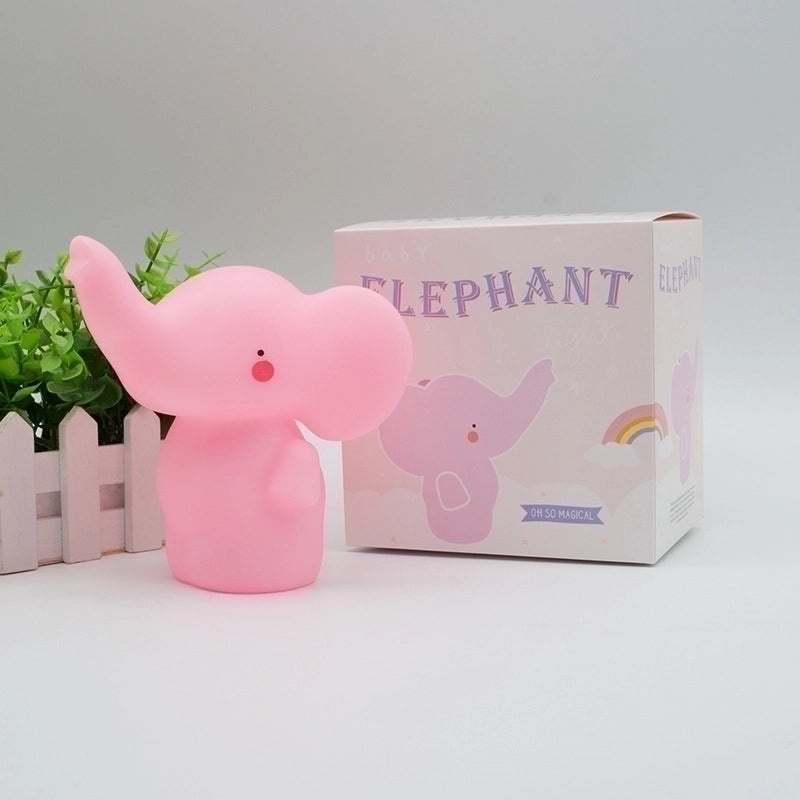 Adorable Elephant Shaped PVC Night Light for Indoor Use|Home Decor & Lighting