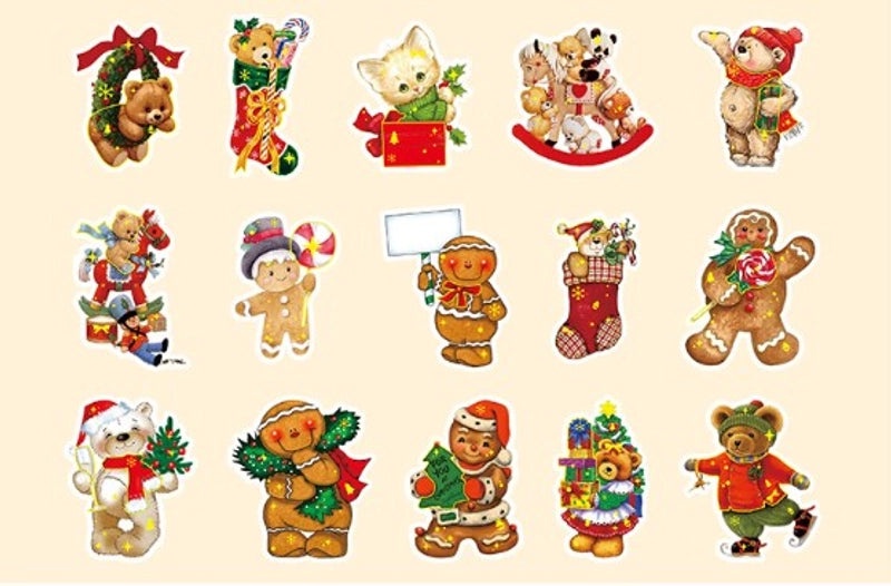 Christmas Cartoon Party Decorative Stickers Set 30PCS|Home & Living > Party Supplies > Decorations