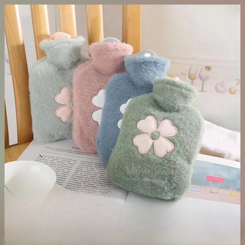 Cartoon PVC Hot Water Bag Thickened Explosion-Proof Hand Warmer Hot Compress Water Injection Hot Water Bag|Home & Living > Heating Appliances
