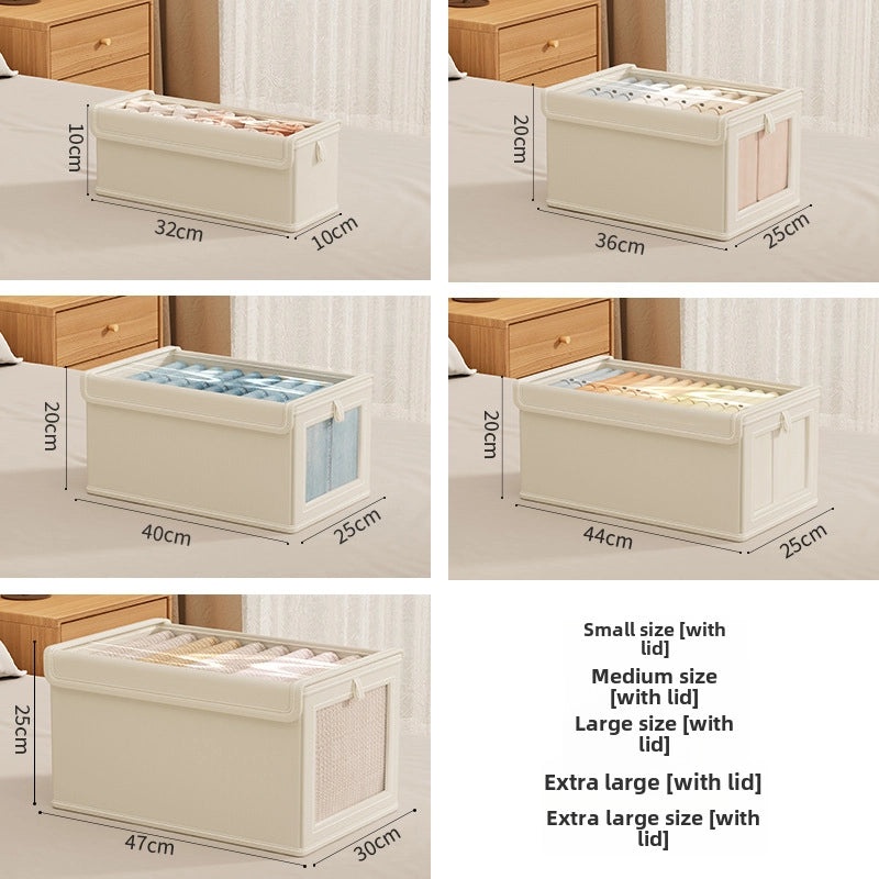 100 Pieces Oxford Cloth Storage Boxes with Lid | Home Storage Organizers