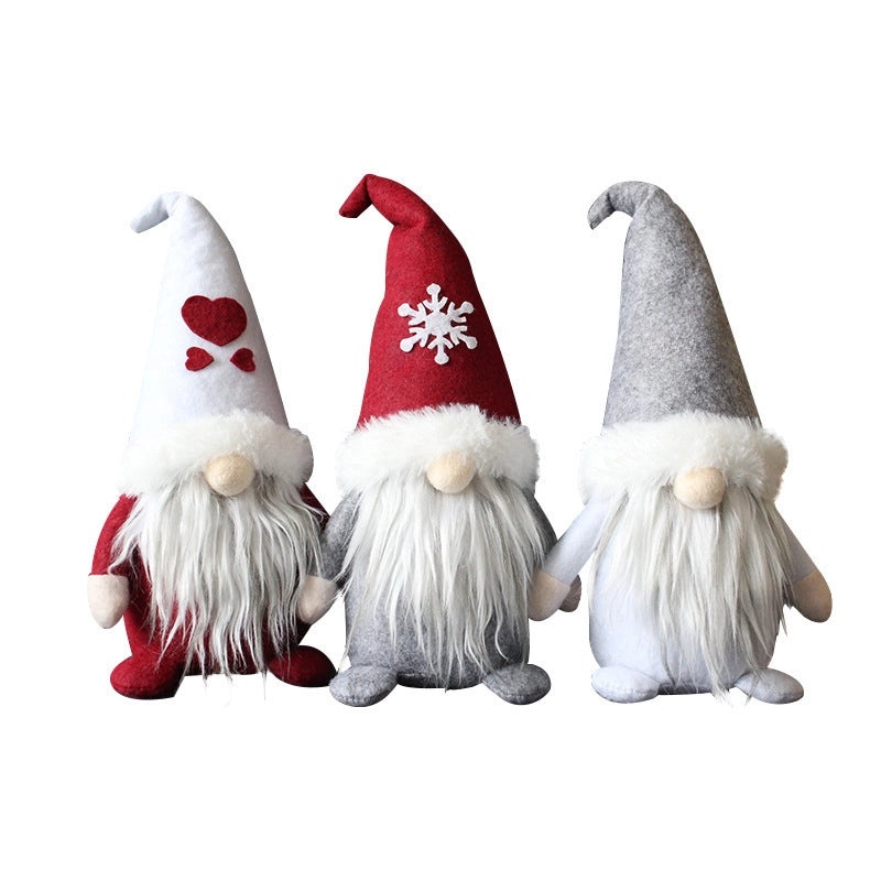 Creative Hooded Faceless Santa Claus Plush Doll Holiday Decoration|Home Decor & Holiday Ornaments
