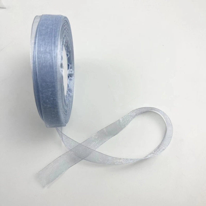 2cm Wide Transparent Snow Pattern Ribbon for Gift Wrapping and Floral Hair Accessories | Gift Packaging & Craft Supplies
