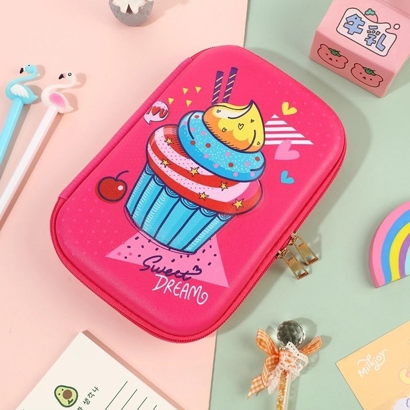 Cute EVA PU Cartoon Pencil Case for School Supplies | School Stationery
