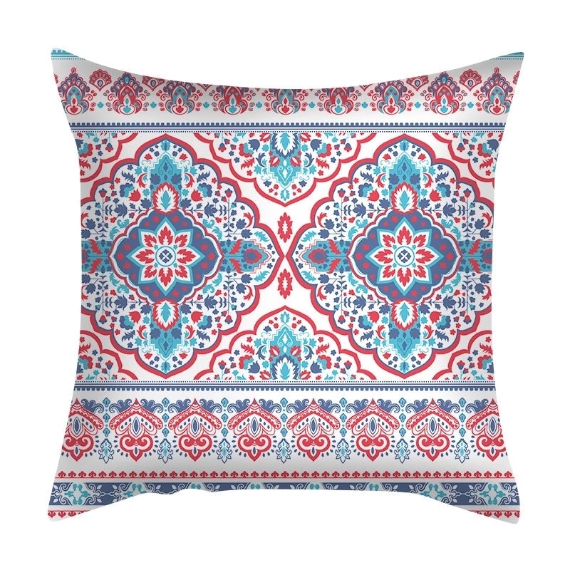 Bohemian Geometric Peach Skin Cushion Covers|Home Decor Pillows