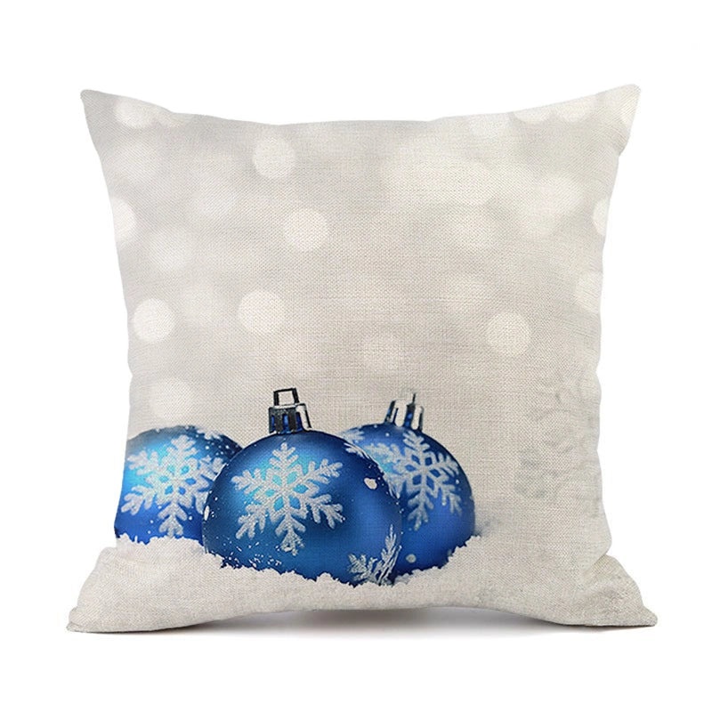 Christmas Snowflake Linen Pillow Covers for Couch Sofa Decor | Home & Living Pillows