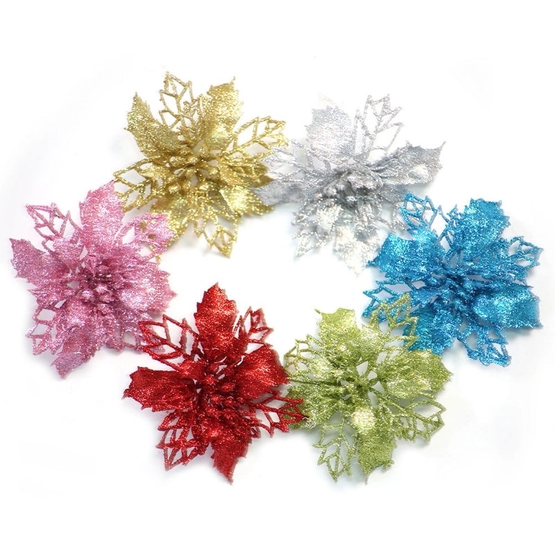 Christmas Vintage Floral Plastic Indoor Party Decor | Home Decorations