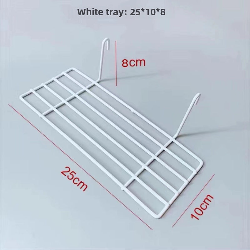 Metal Mesh Grid Wall Rack for Storage and Photo Display | Home Organization