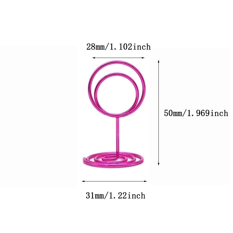 Geometric Metal Place Card Holder for Daily Use Minimalist Design | Home Decor Accessories