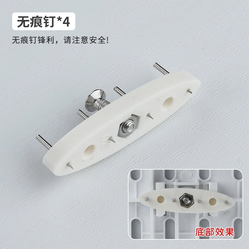 Multi-Functional Wall-Mounted Storage Rack No-Drill Hook Organizer for Kitchen Bathroom Dorm Entrance|Home Storage & Organization