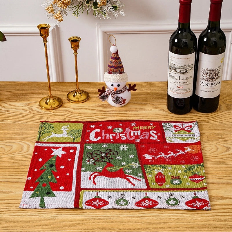 Festive Christmas Tree Placemat for Holiday Parties|Home & Kitchen Tableware