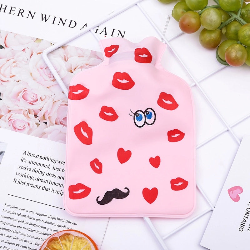 Pearlescent PVC Mini Hot Water Bag Cartoon Style Warm Handbag for Hands and Baby Warmth|Home & Living Accessories