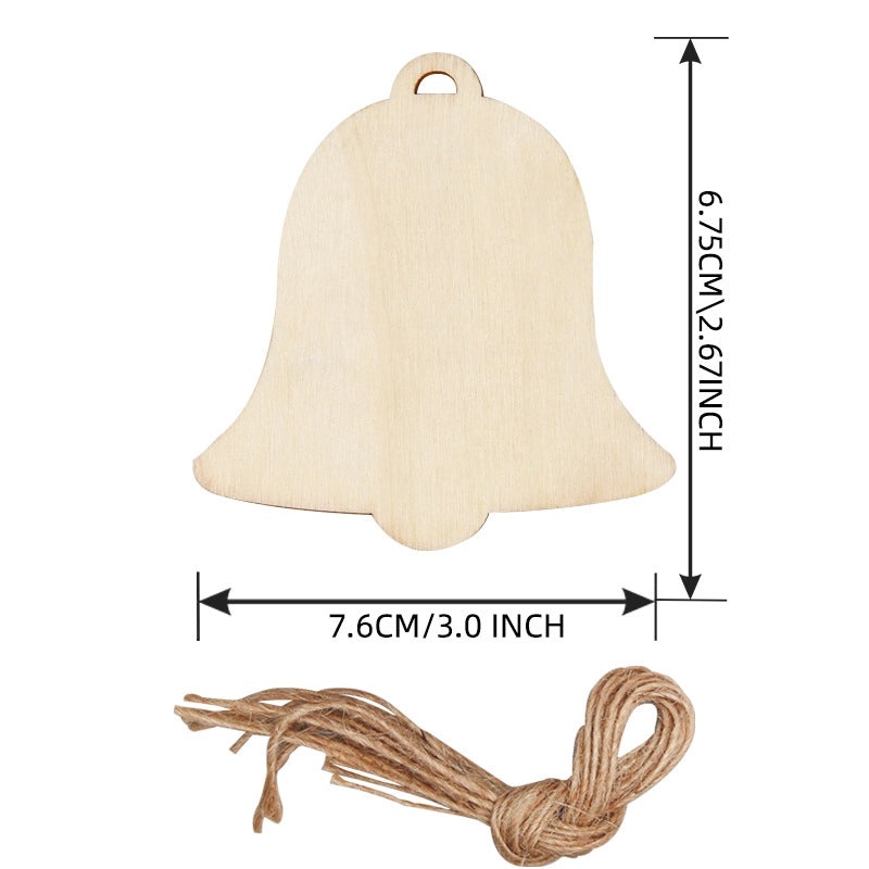 Wooden Christmas Tree Pendant Ornament Creative Carving Home Decoration Supplies|Christmas Decorations