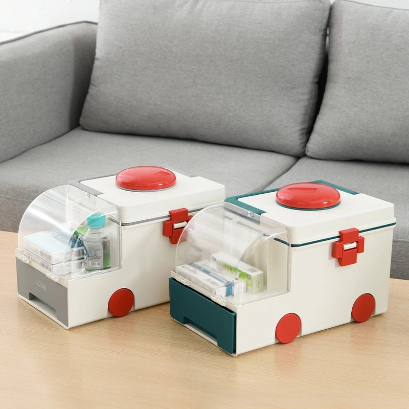Portable Household First Aid Kit with Complete Medicine Storage Box | Health & Personal Care