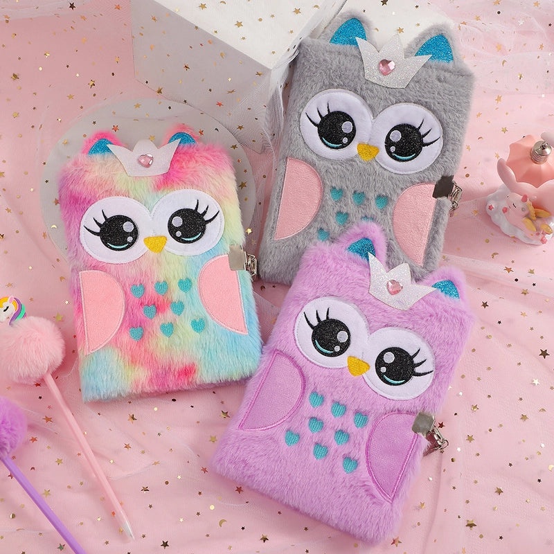 Cute Animal Plush School Notebook | Stationery & School Supplies