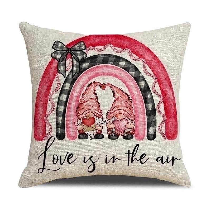 Retro Heart-Shaped Linen Pillow Covers Cute Decorative Cushion Cases|Home Decor Pillows