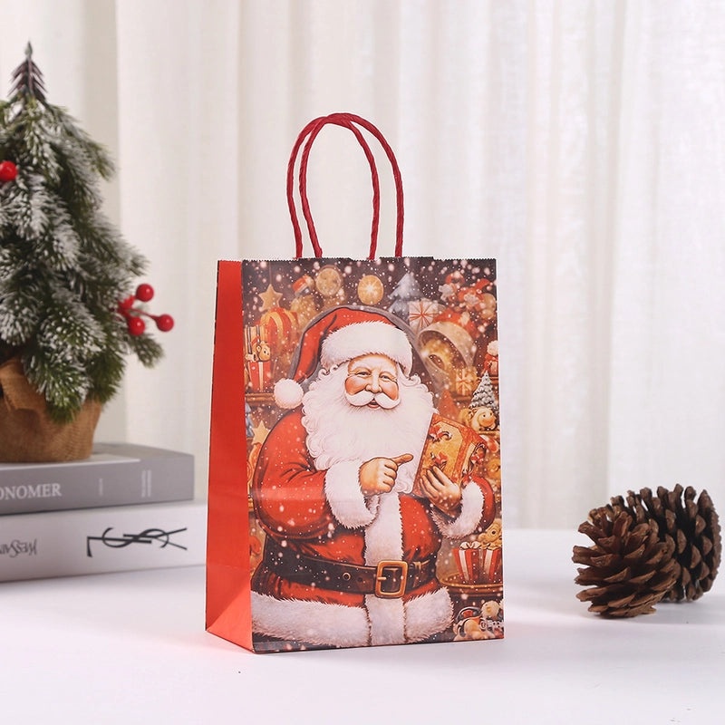 Christmas Santa Claus Gift Bags for Holiday Party Wrapping Supplies|Gift Wrapping Supplies