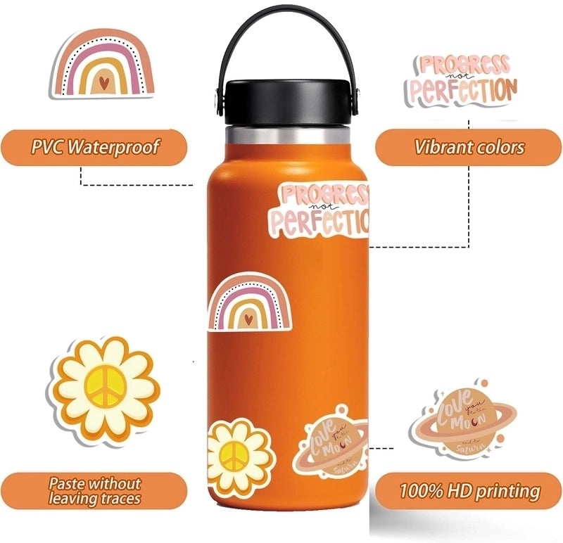 200 Pcs Bohemian Graffiti Stickers for Luggage and Guitar | Stickers & Decals