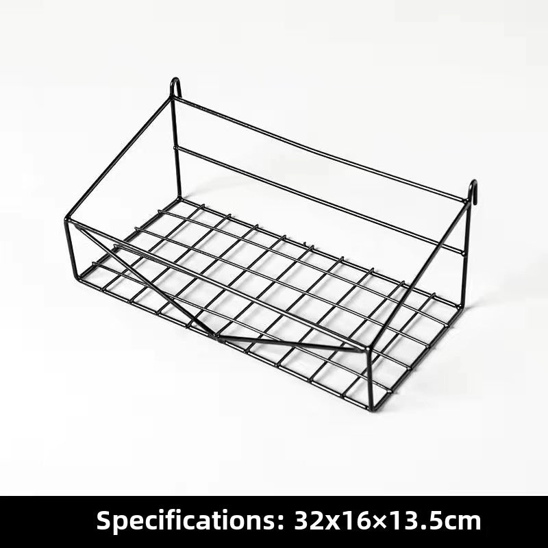 Metal Mesh Grid Wall Rack for Storage and Photo Display | Home Organization