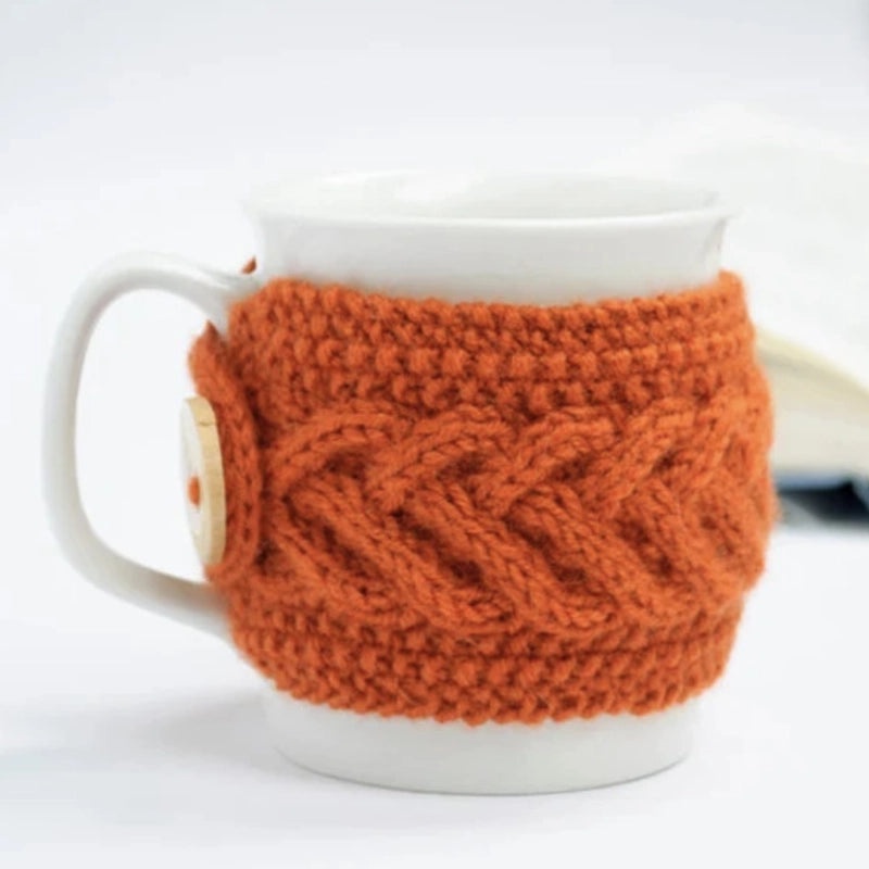 Wool Knitted Mug Set for Christmas Decoration | Home & Kitchen Decor