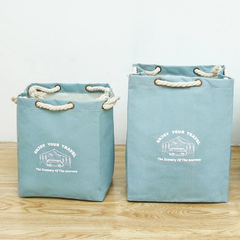 Cotton Rope Large Tote Bag with Printed Letters | Accessories & Bags