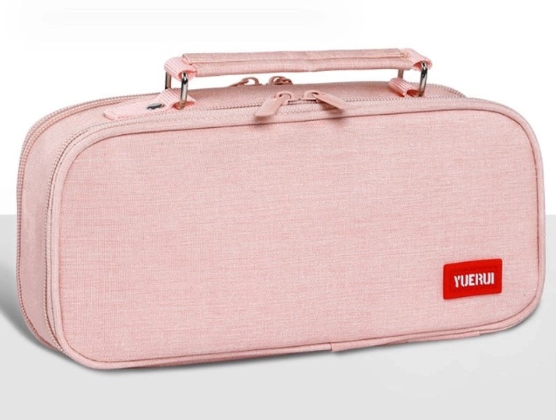 Simple Solid Color Oxford Fabric Pencil Case for School Use|Stationery & Office Supplies