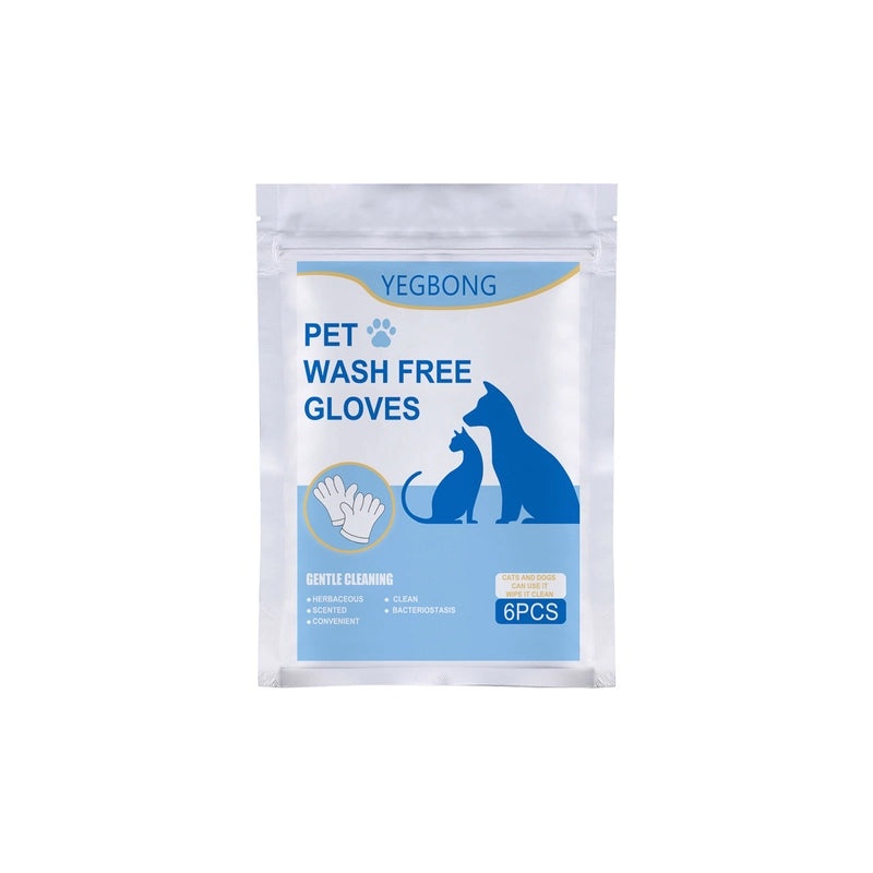 Pet Grooming No-rinse Non-woven Gloves for Cats and Dogs Hair Removal Wipes|Pet Care Accessories
