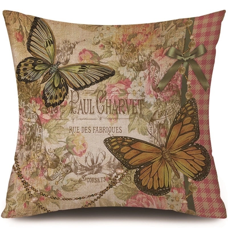 Trendy Animal and Floral Linen Pillow Covers|Home Decor Pillows